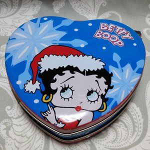🌲 Betty Boop Holiday Handled Tin